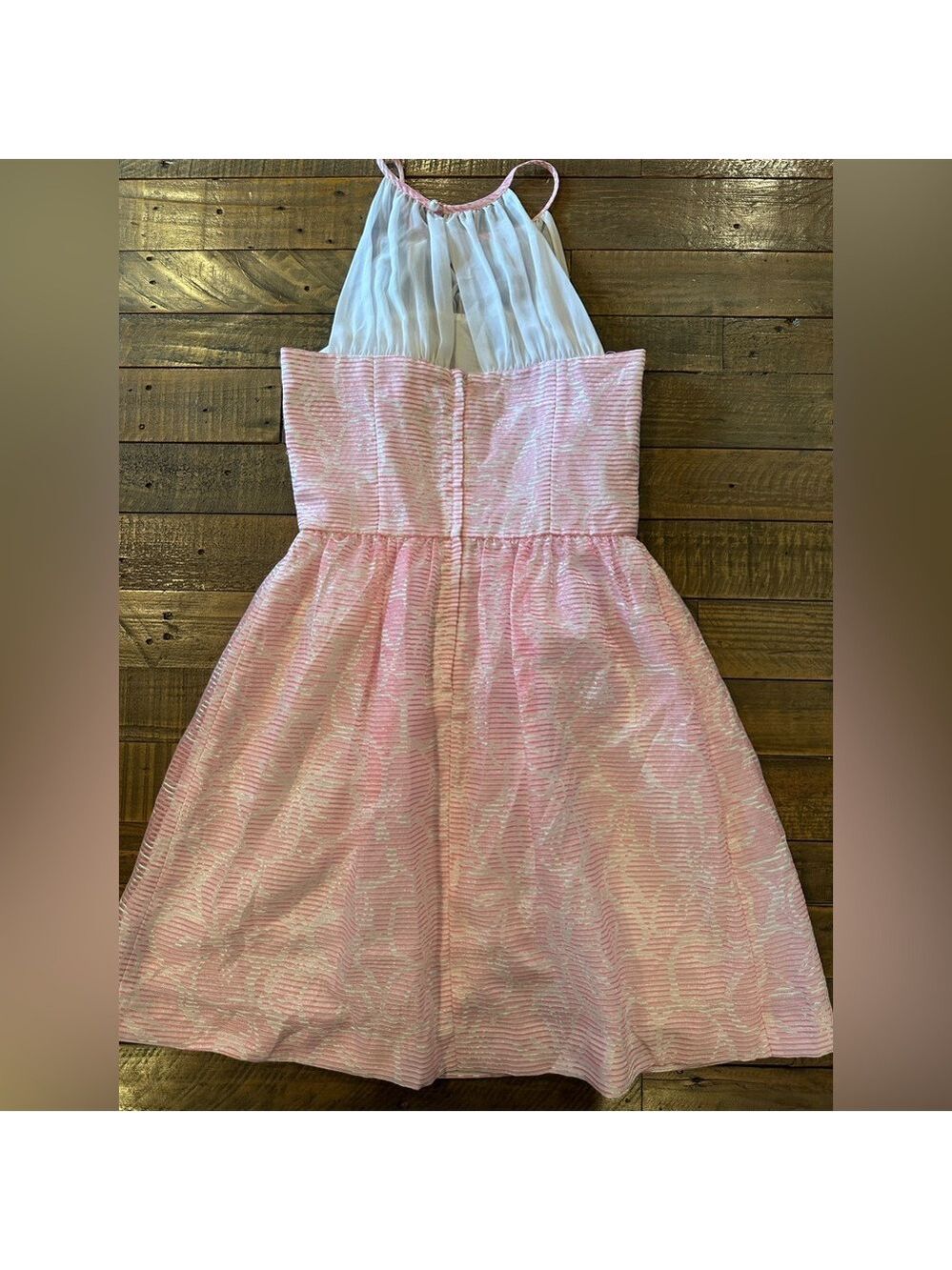 Lilly Pulitzer Kailey Dress Pink & White Size 2 - Picture 5 of 11